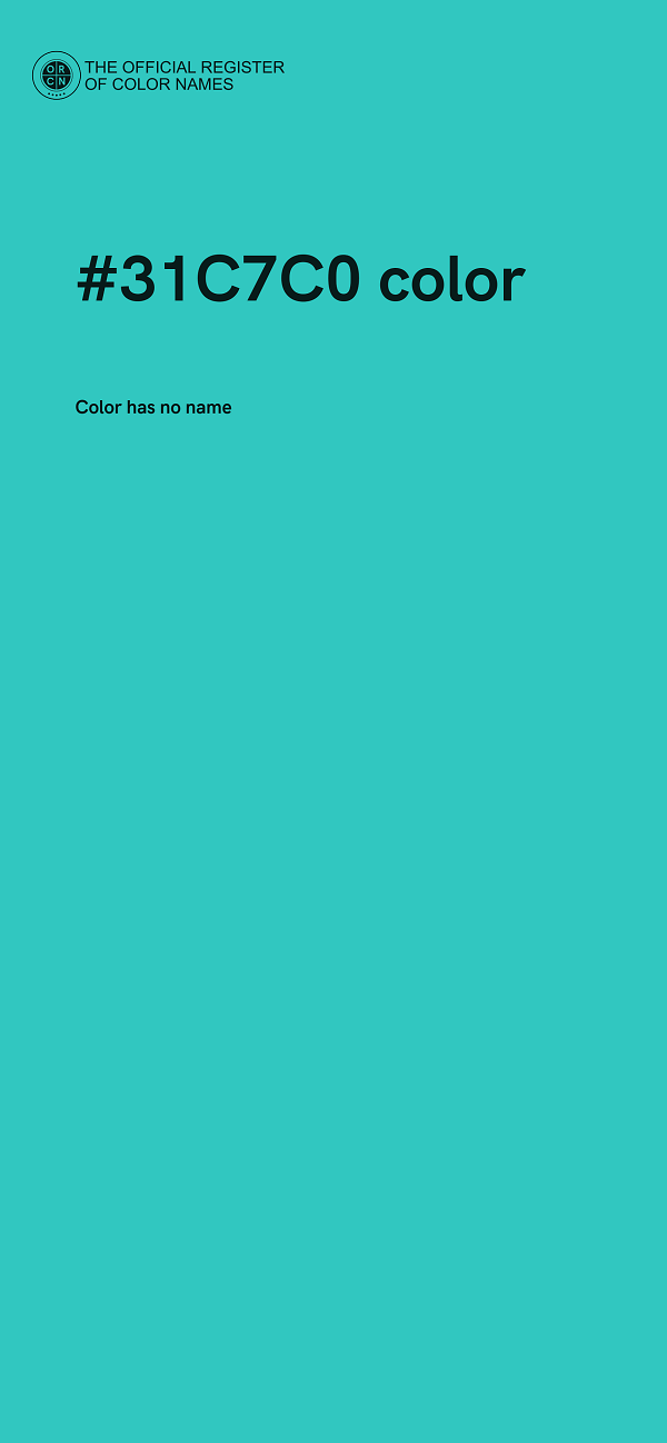 #31C7C0 color image