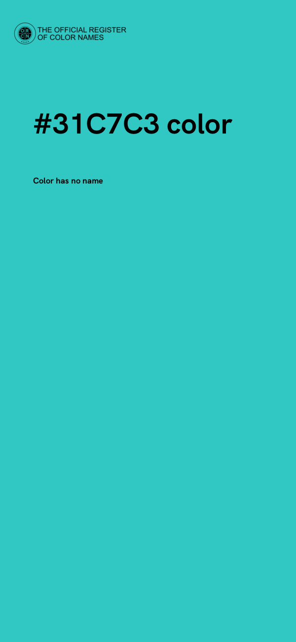#31C7C3 color image