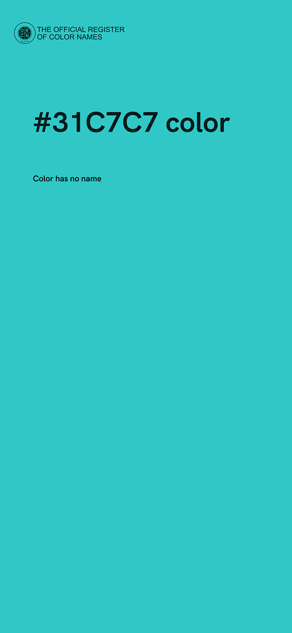 #31C7C7 color image