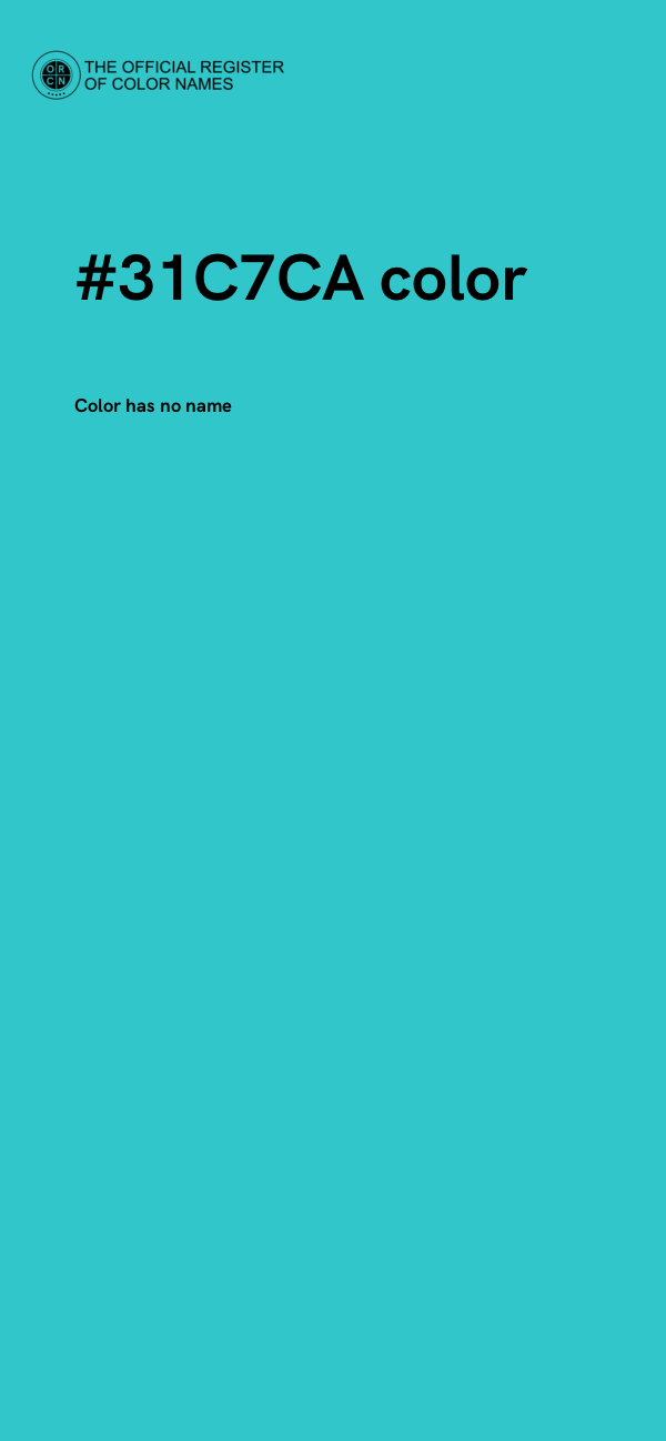 #31C7CA color image