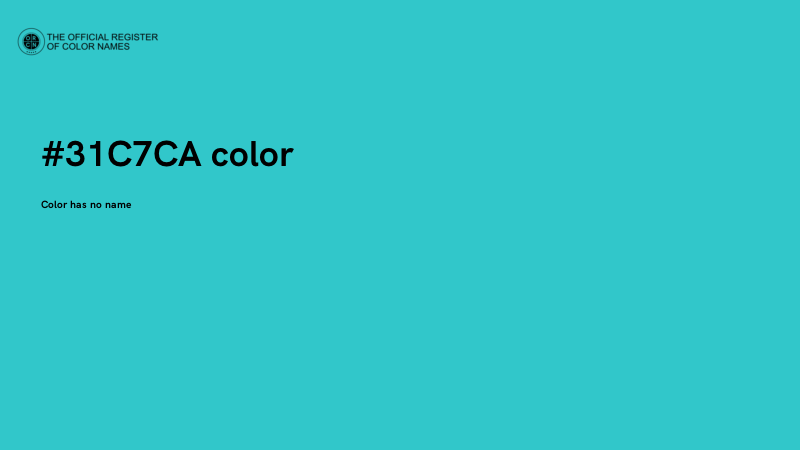 #31C7CA color image