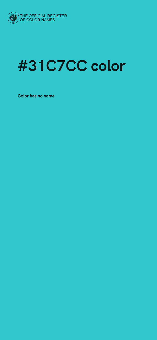 #31C7CC color image