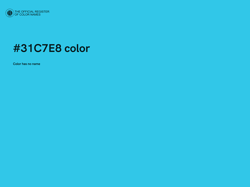 #31C7E8 color image