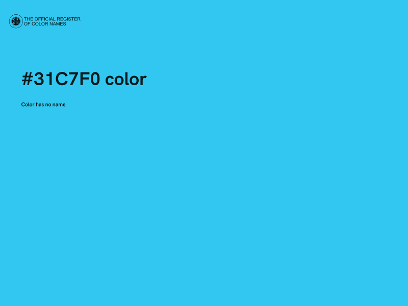 #31C7F0 color image