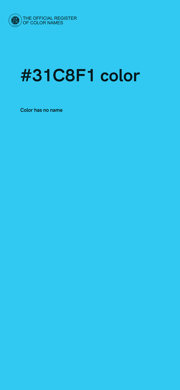 #31C8F1 color image