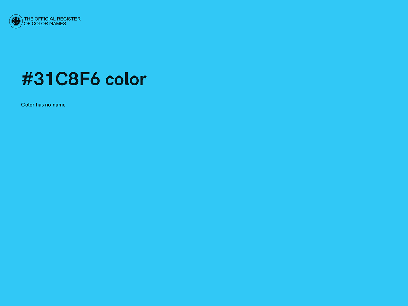 #31C8F6 color image