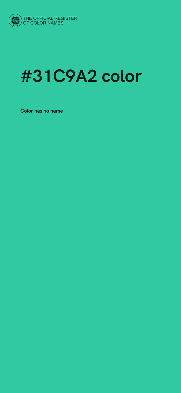 #31C9A2 color image