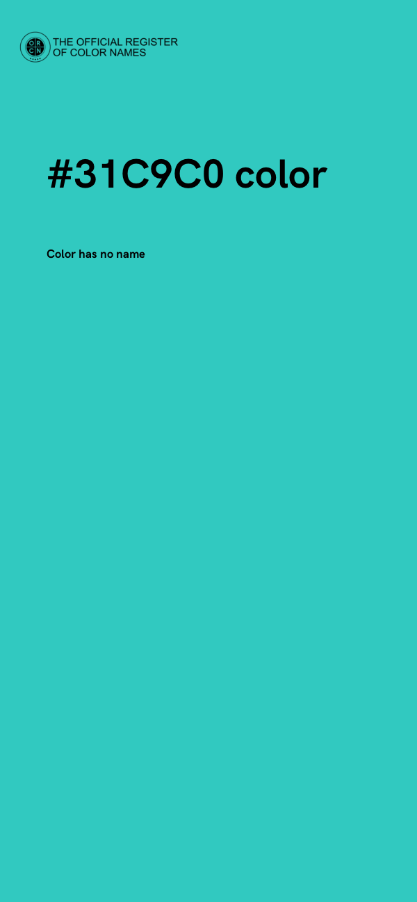 #31C9C0 color image