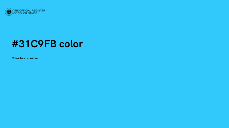 #31C9FB color image