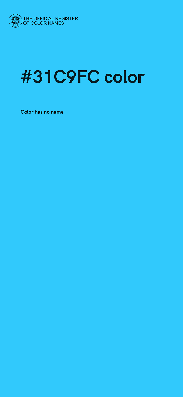 #31C9FC color image