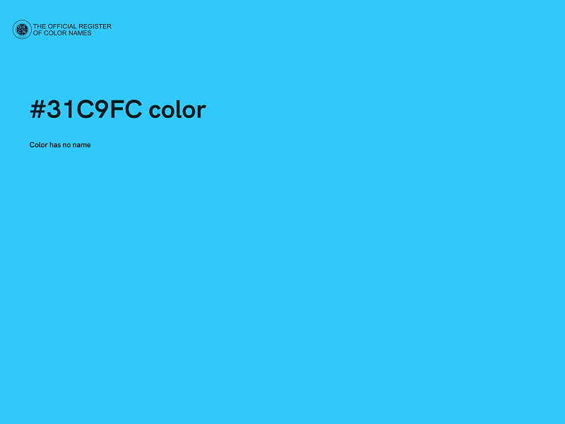 #31C9FC color image