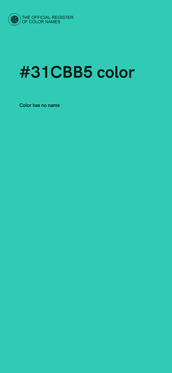 #31CBB5 color image