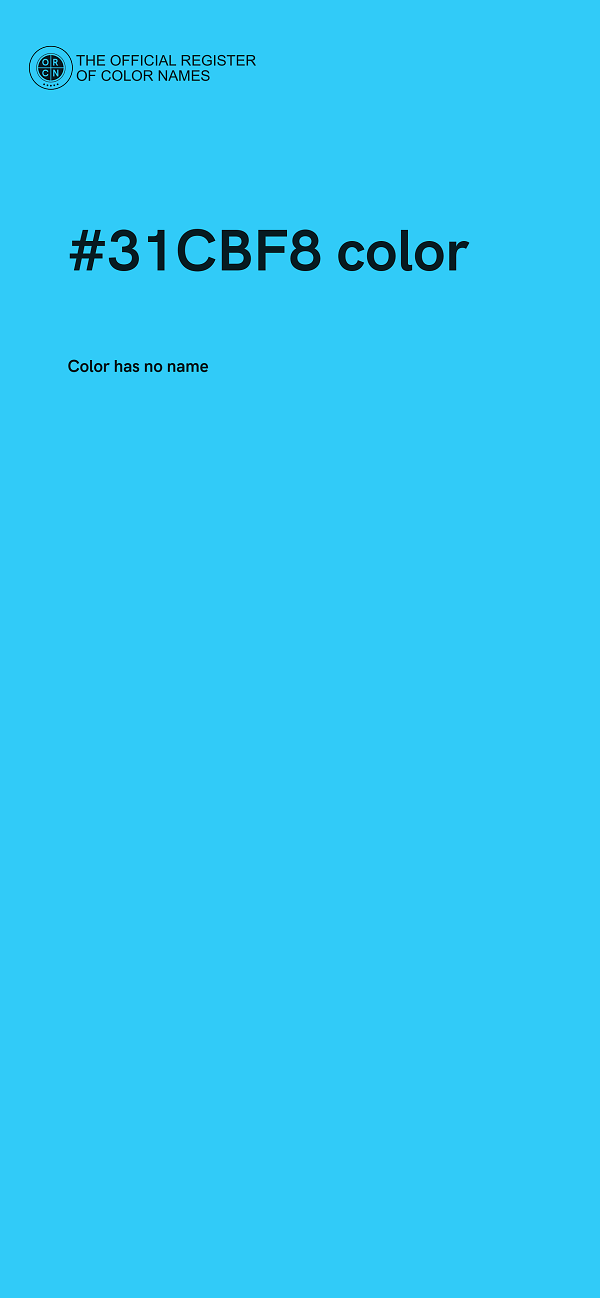 #31CBF8 color image