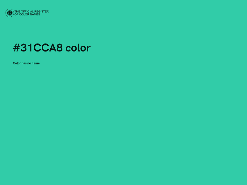 #31CCA8 color image