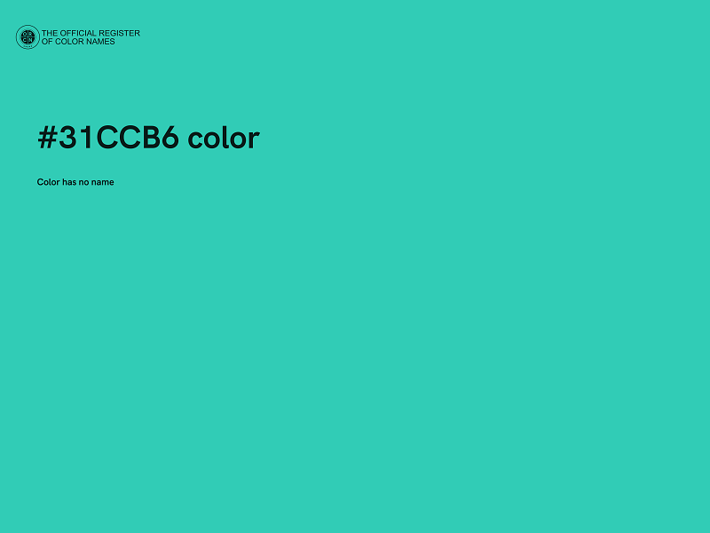 #31CCB6 color image