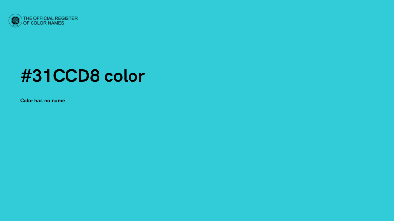 #31CCD8 color image