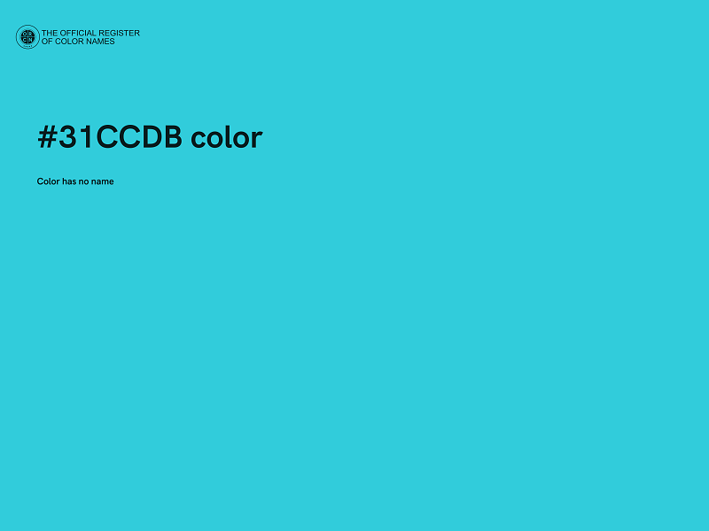#31CCDB color image