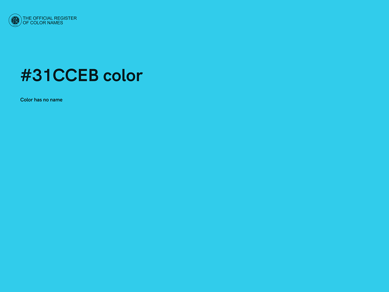 #31CCEB color image