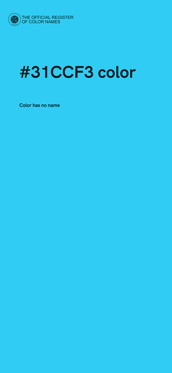 #31CCF3 color image