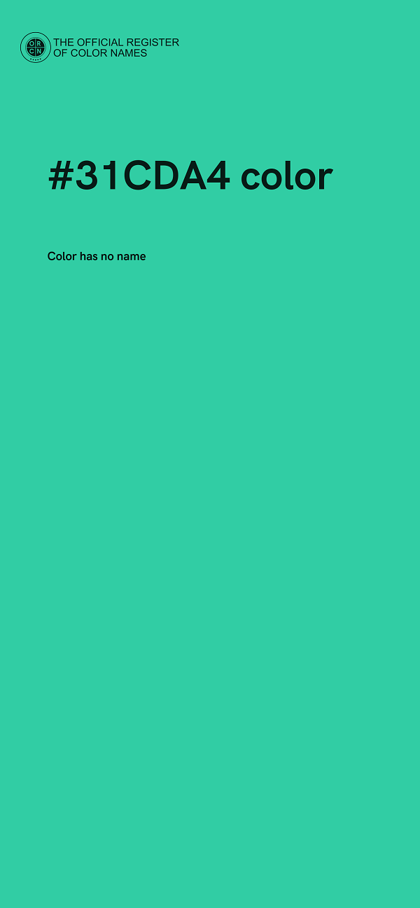#31CDA4 color image