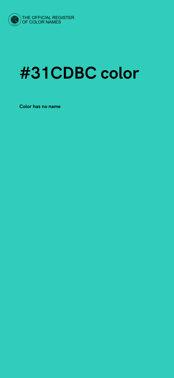 #31CDBC color image