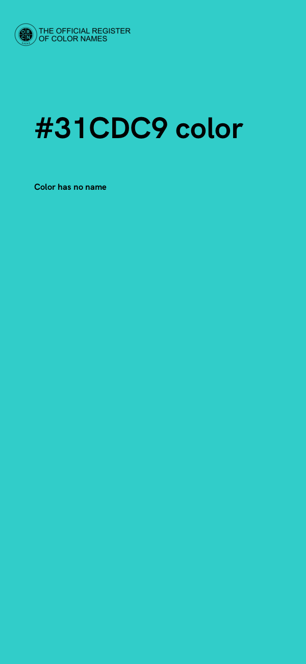 #31CDC9 color image