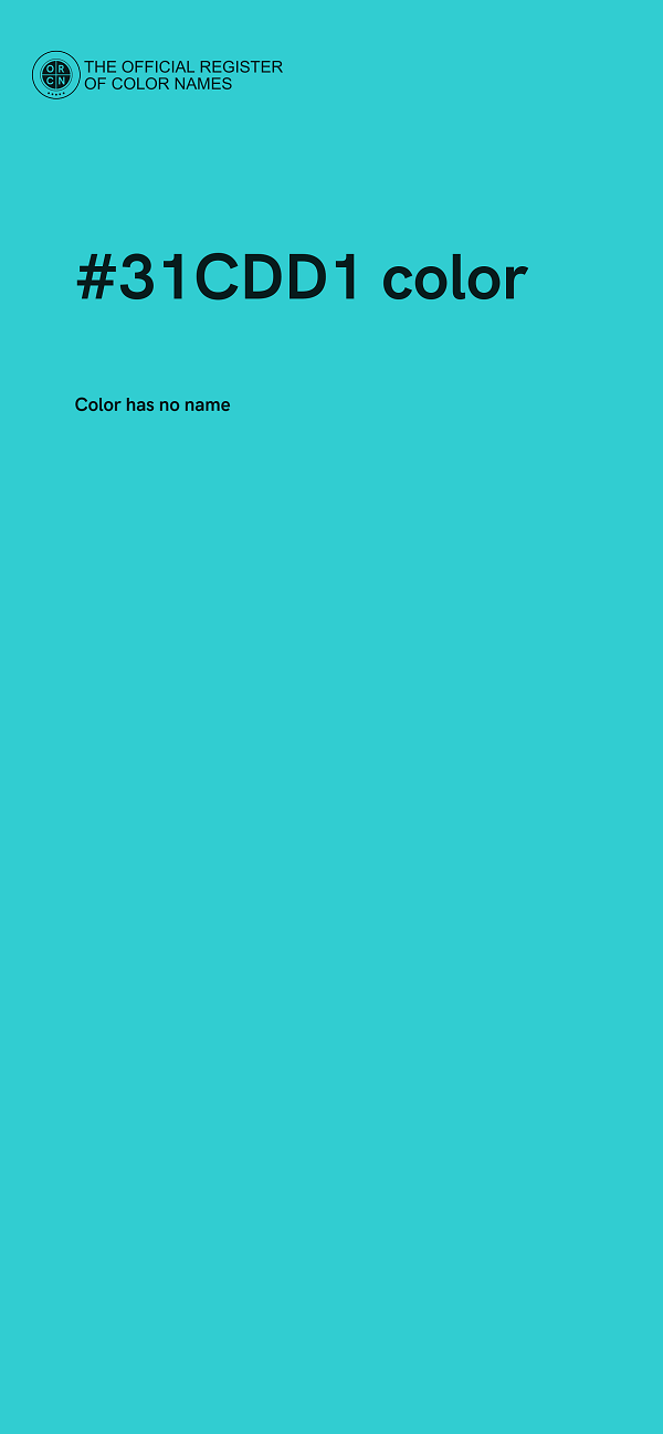 #31CDD1 color image