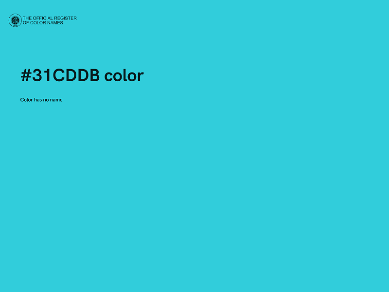 #31CDDB color image