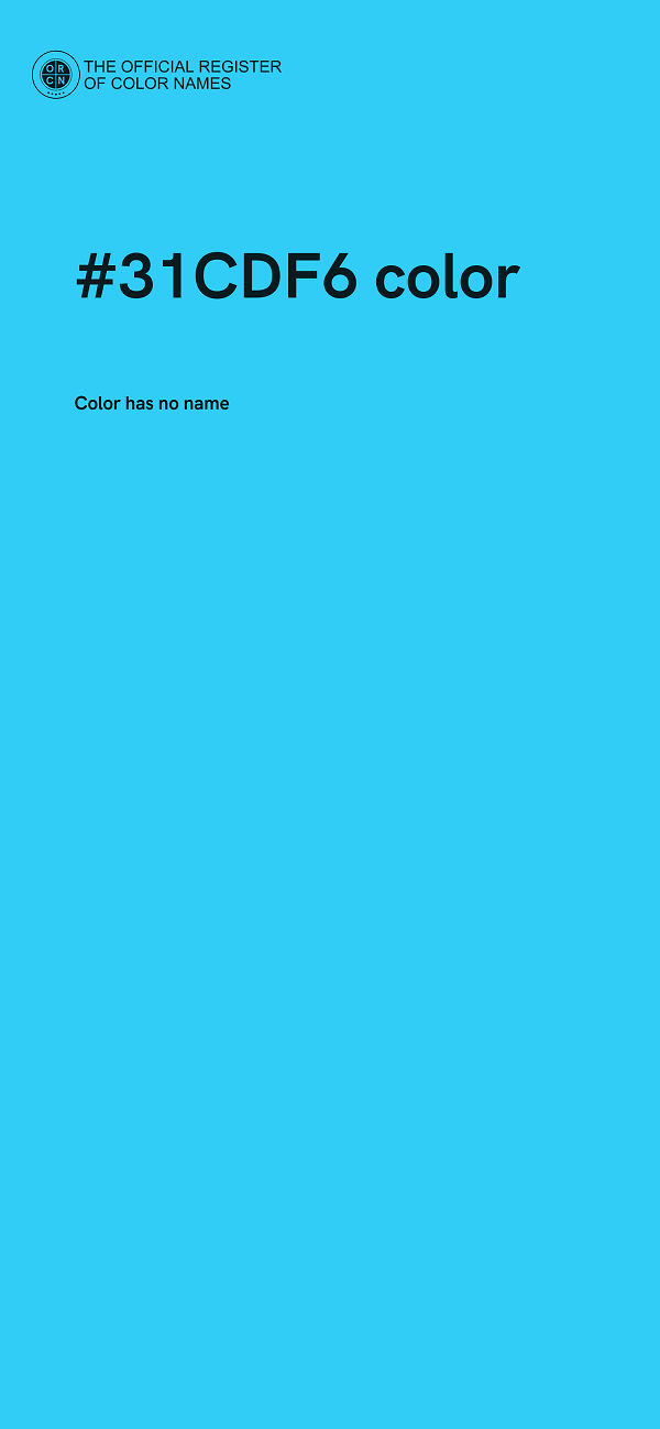 #31CDF6 color image