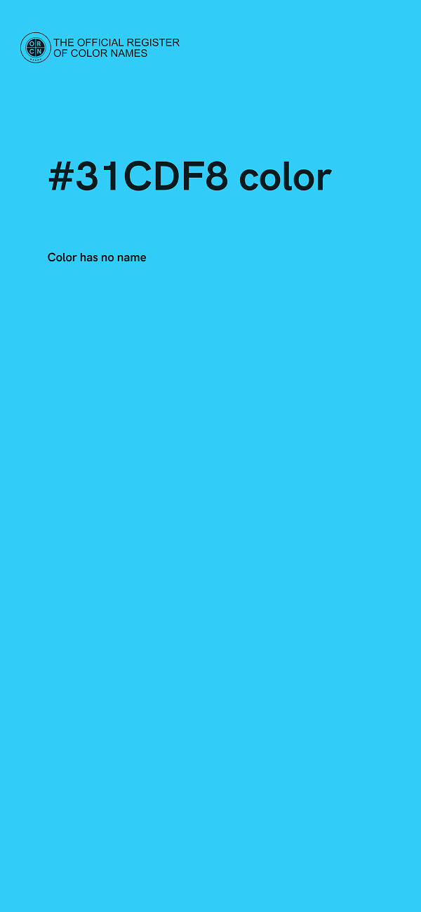 #31CDF8 color image