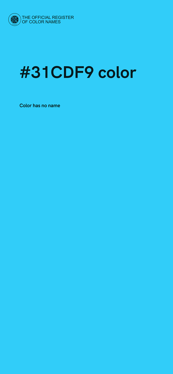 #31CDF9 color image