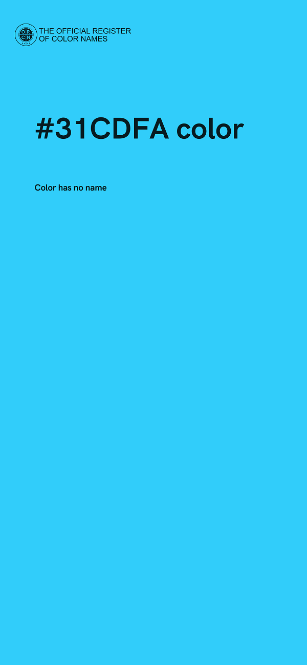 #31CDFA color image