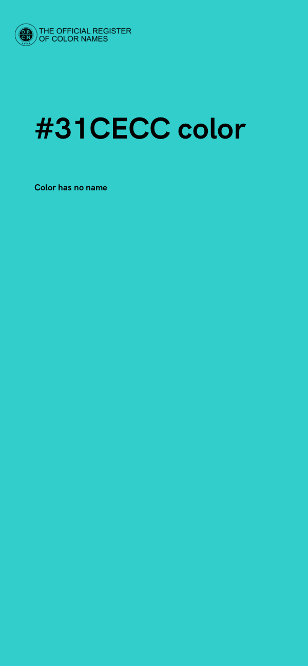 #31CECC color image