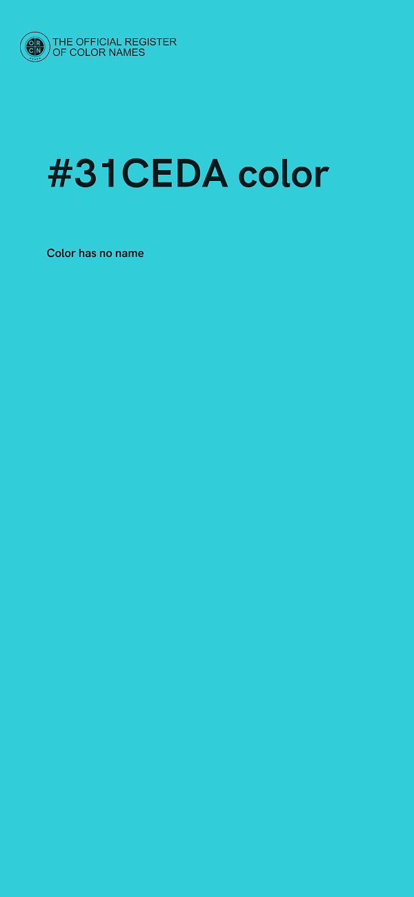 #31CEDA color image