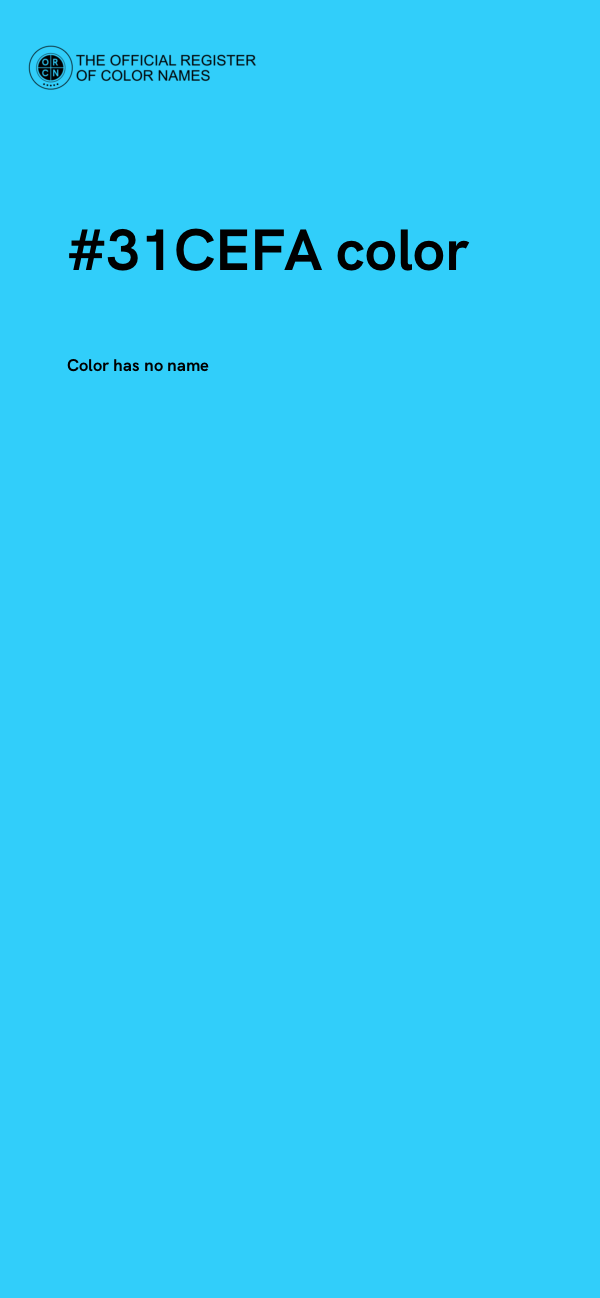 #31CEFA color image