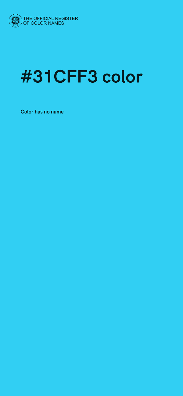#31CFF3 color image