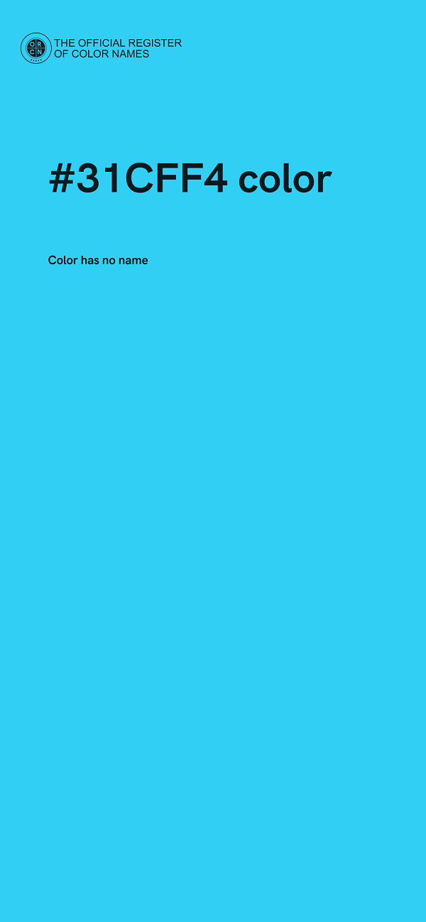 #31CFF4 color image