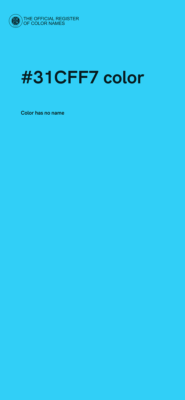 #31CFF7 color image