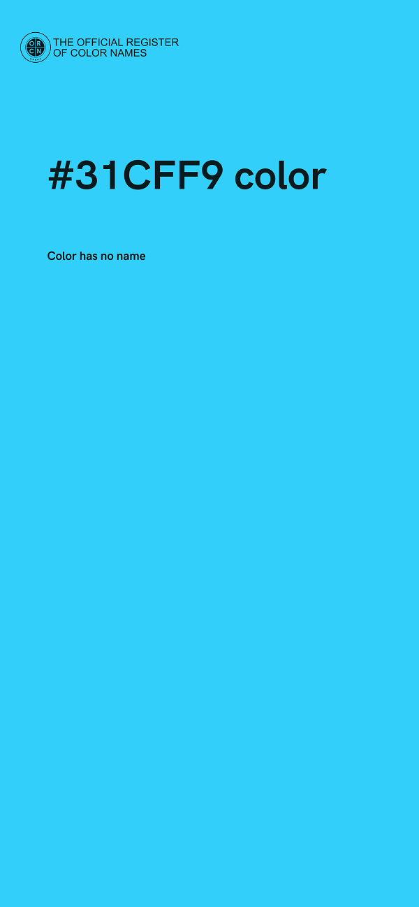 #31CFF9 color image
