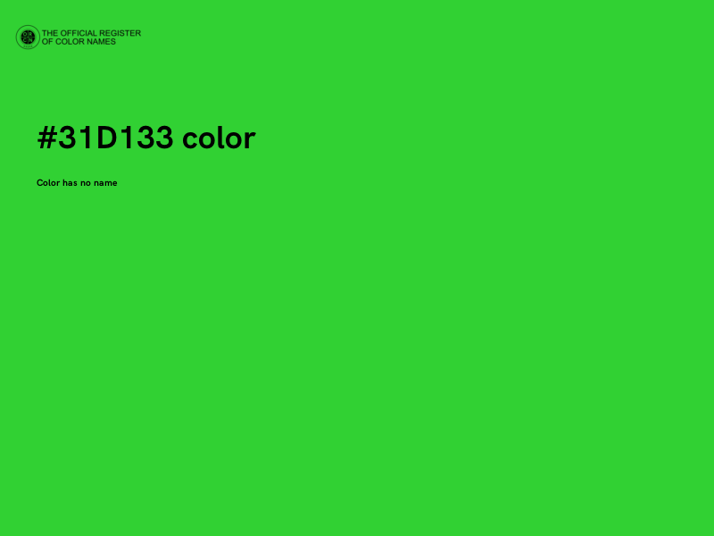 #31D133 color image