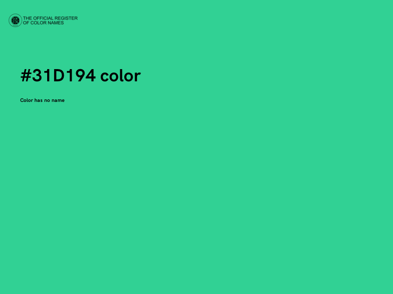 #31D194 color image