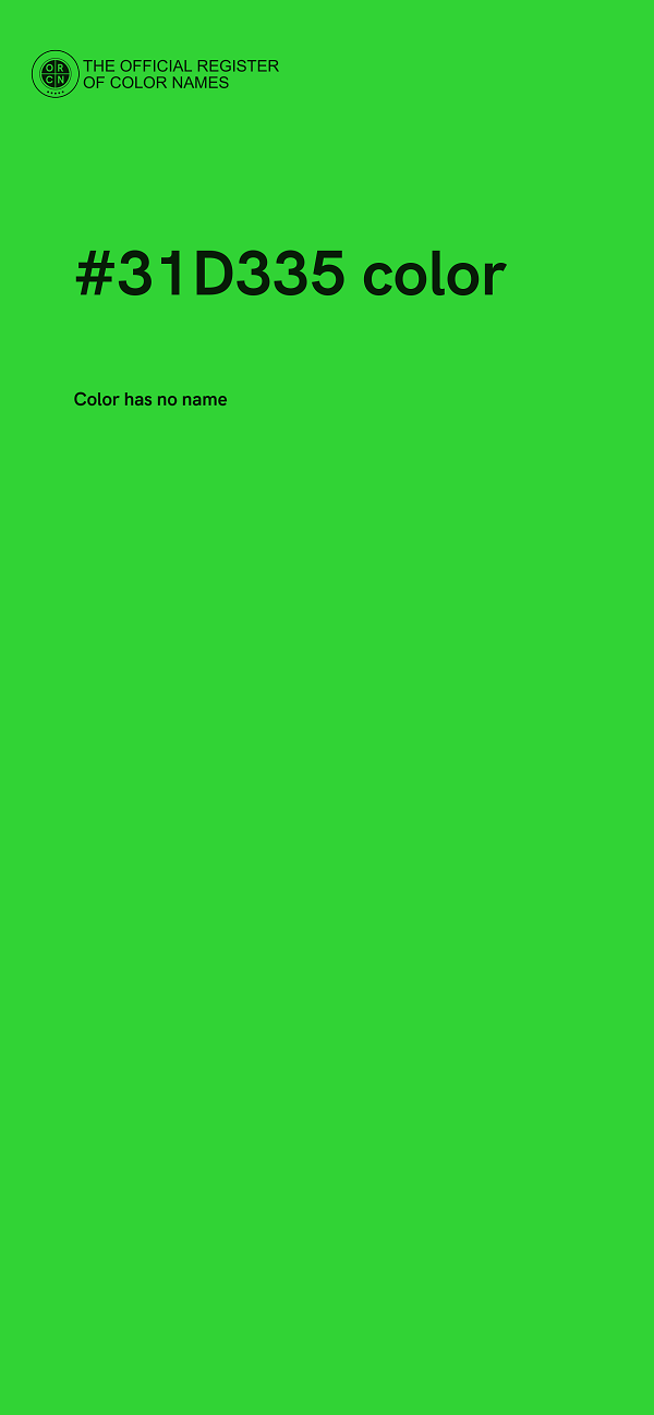 #31D335 color image