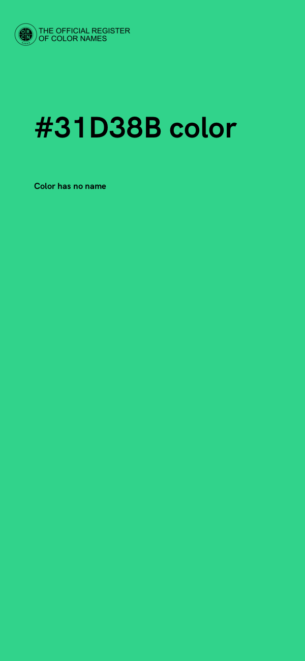 #31D38B color image