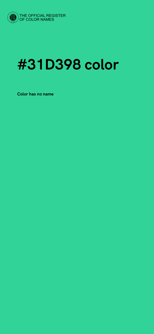 #31D398 color image