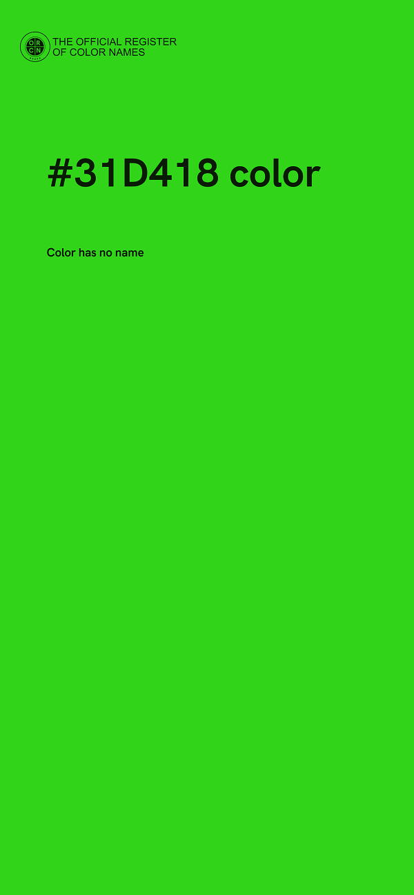 #31D418 color image