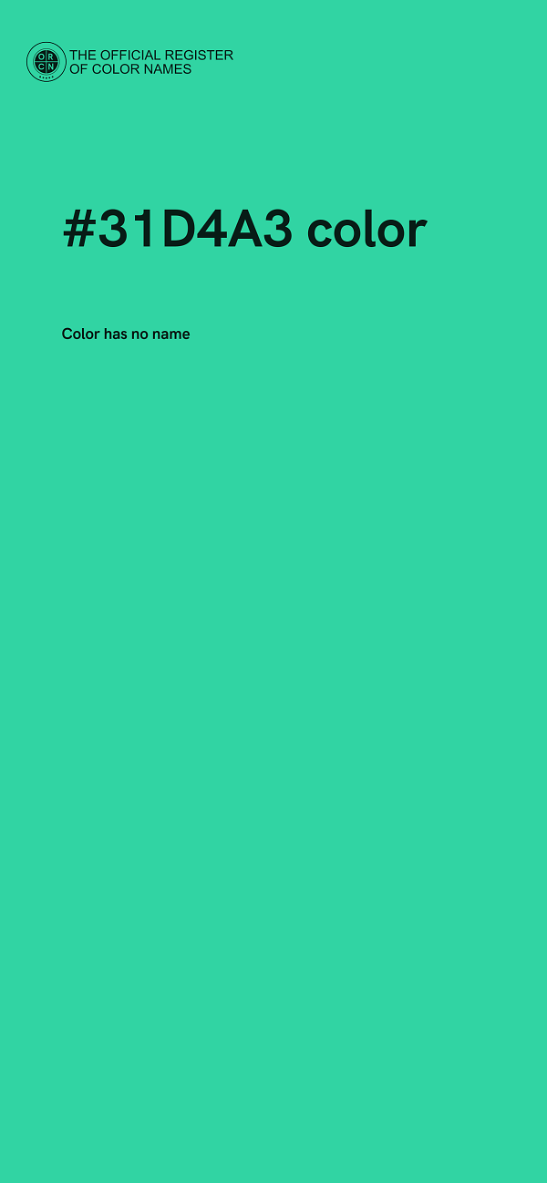 #31D4A3 color image