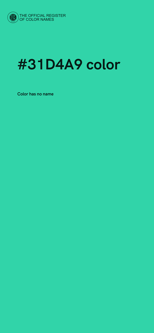 #31D4A9 color image