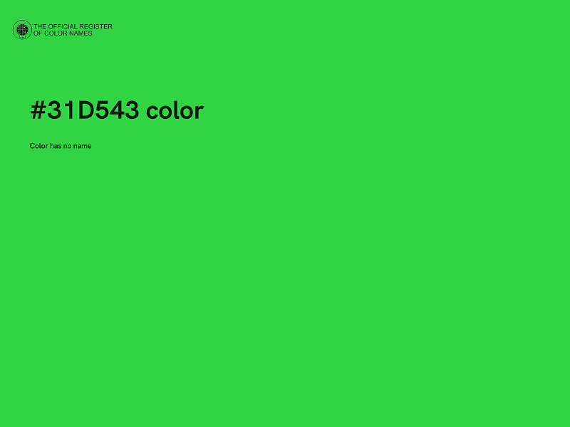#31D543 color image