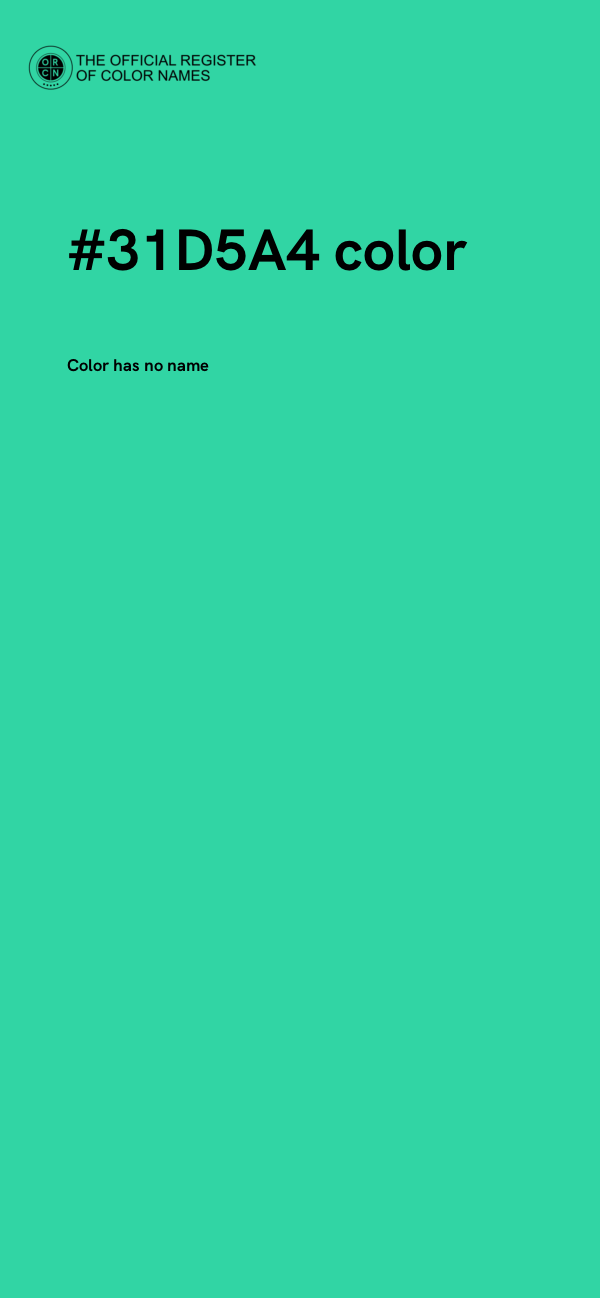 #31D5A4 color image
