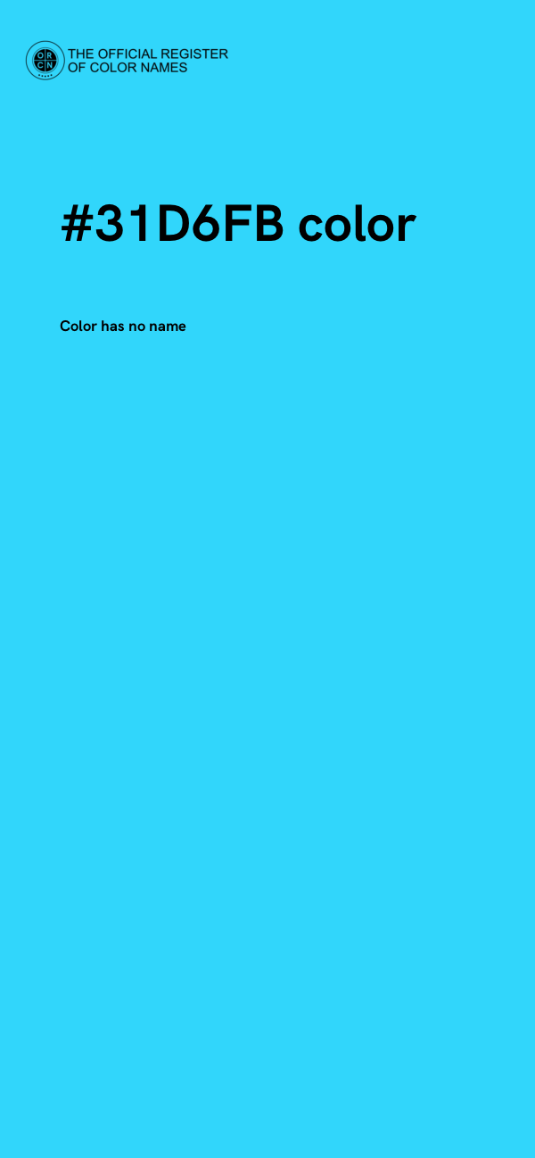 #31D6FB color image
